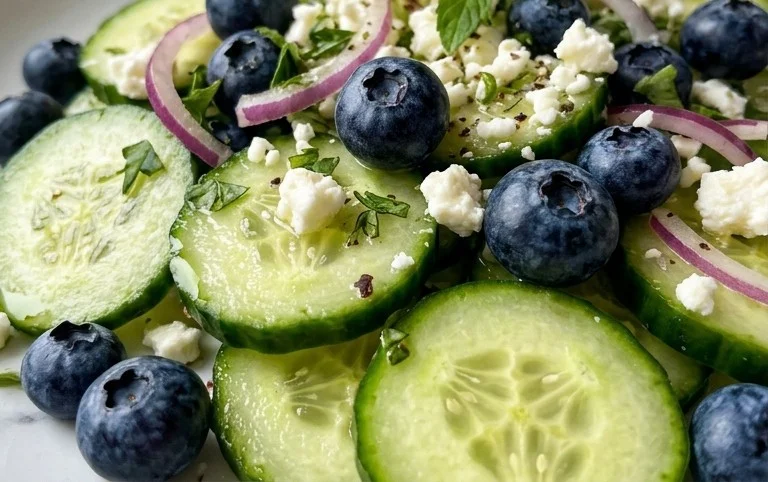 Cucumber Blueberry Salad