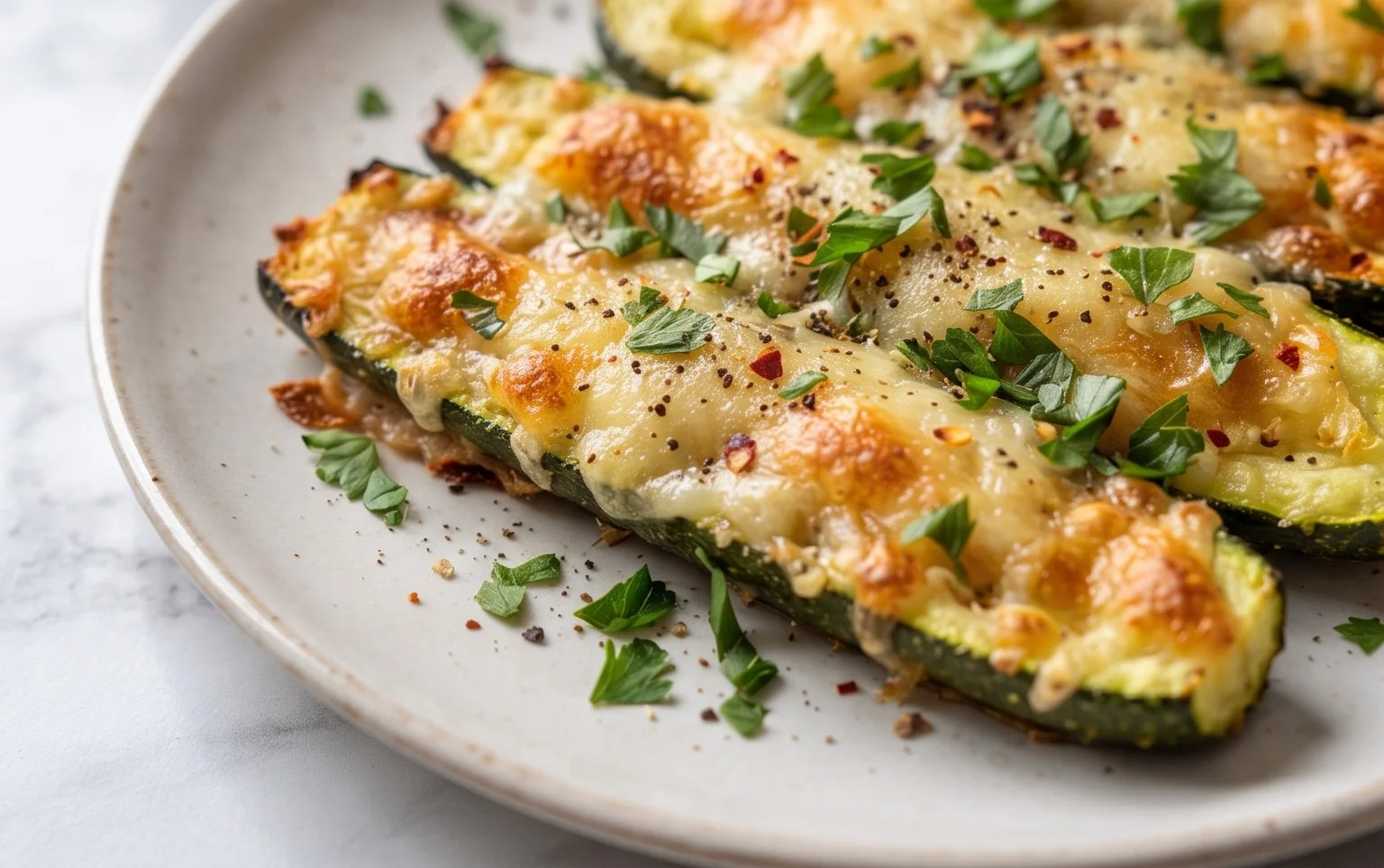 Baked Parmesan Zucchini