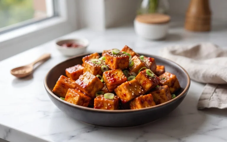 Crispy Gochujang Korean Tofu