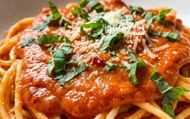 Tomato Pasta Sauce with Cream Cheese
