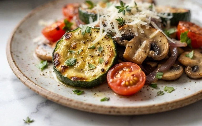 Skillet Zucchini and Mushrooms