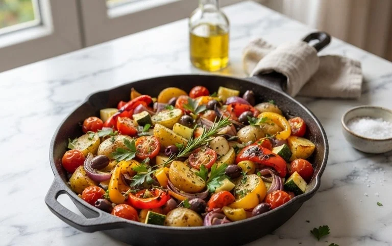 Mediterrane Kartoffel-Gemüsepfanne von Viniferia