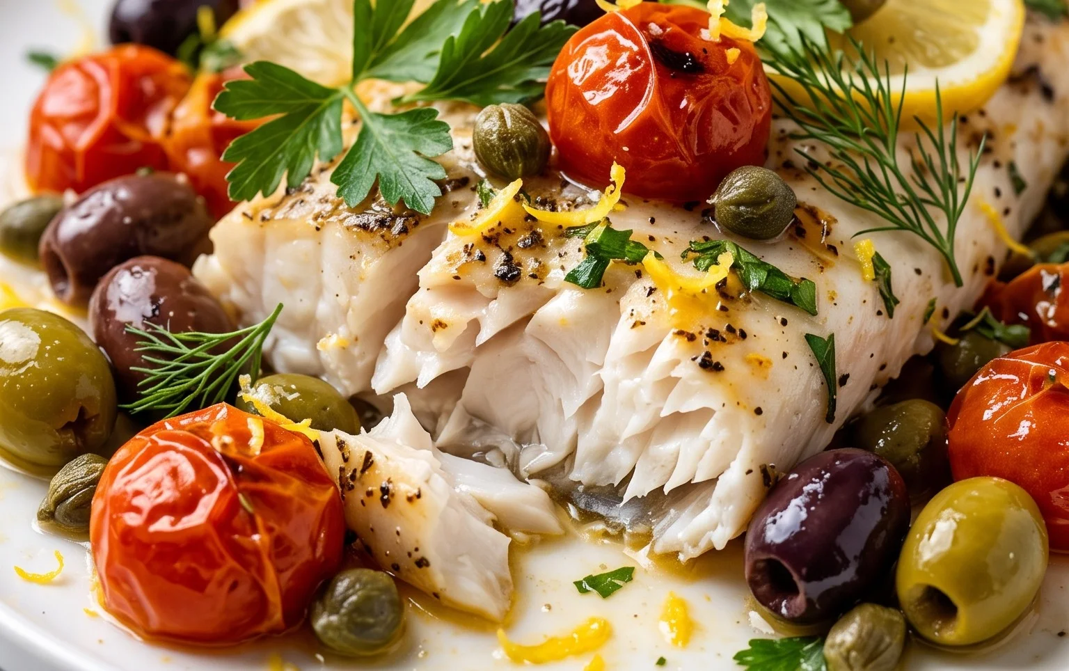 Easy Mediterranean Baked Fish Recipe - Flavorful & Quick