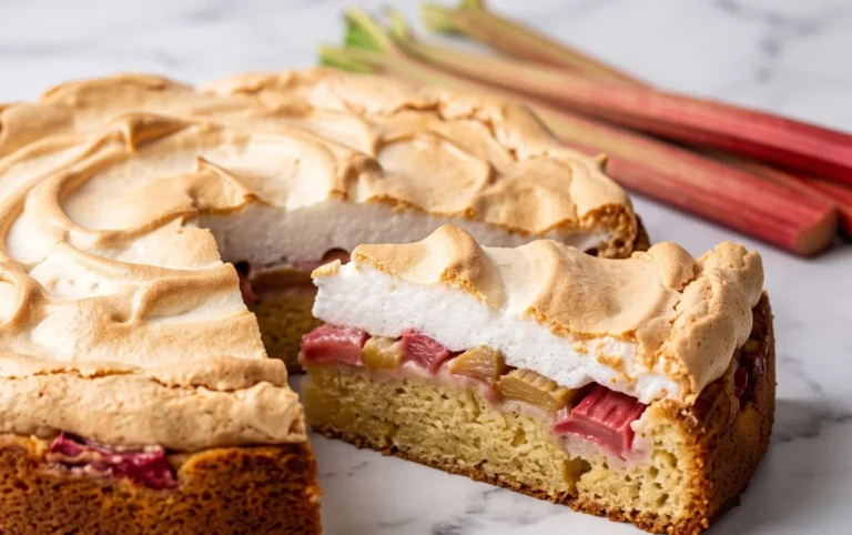 Rhabarber-Baiserkuchen