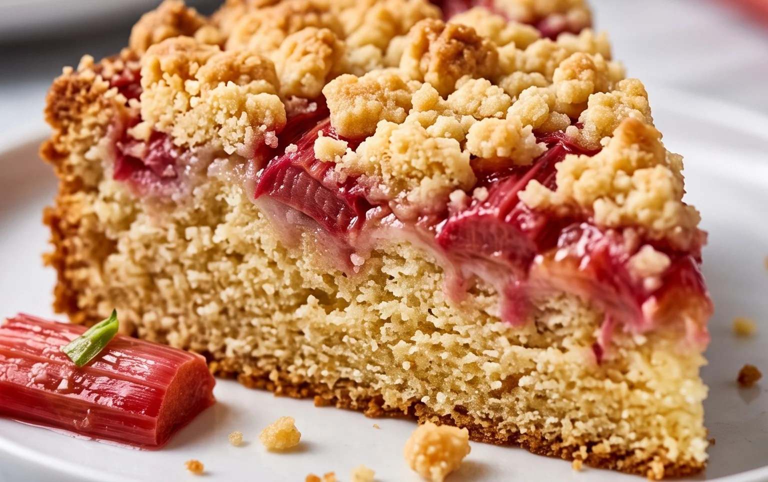 Rhabarberkuchen mit Streusel – Rezept für Eilige