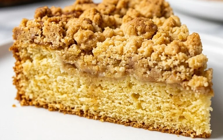 Kleiner Stachelnon-alcoholic beer- Streuselkuchen