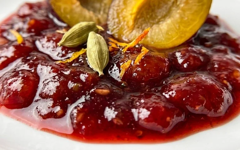 Spiced Plum Jam With Cardamom and Cinnamon