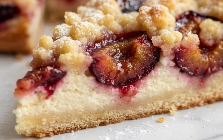 Zwetschgenkuchen mit Quark und Streuseln: Hallo Spätsommer