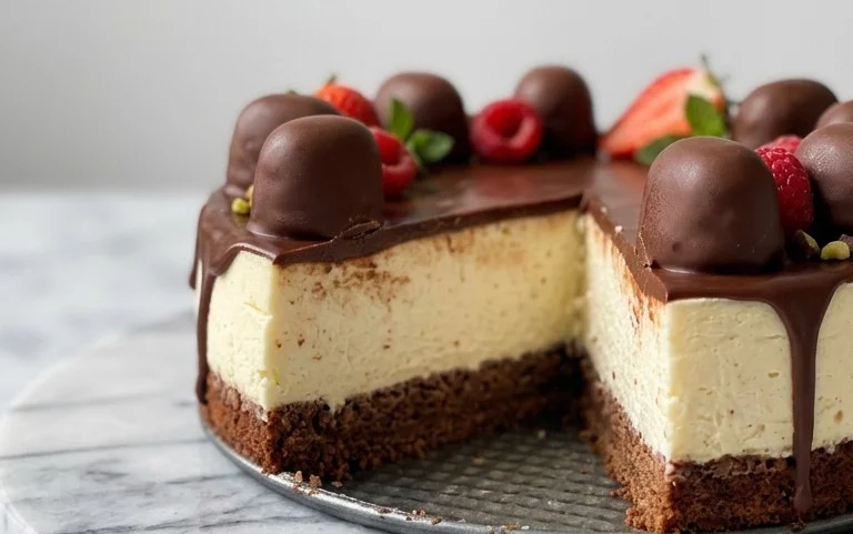 Geburtstagstorte mit Schokoküssen und Quark